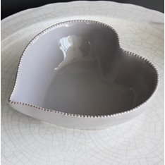 Soft Grey Heart Shape Bowl  Image