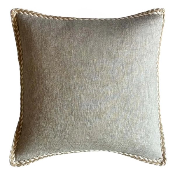Soho Brown Braided Edge cushion