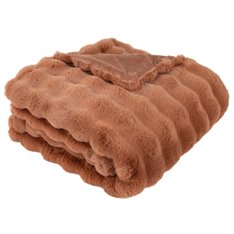 Soho Faux Fur Throw - Burnt Orange Image