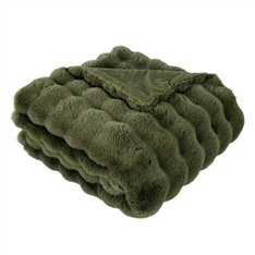 Chelsea Faux Fur Olive Throw Image