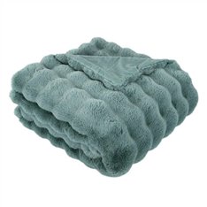 Soho Faux Fur Throw - Seafoam Image