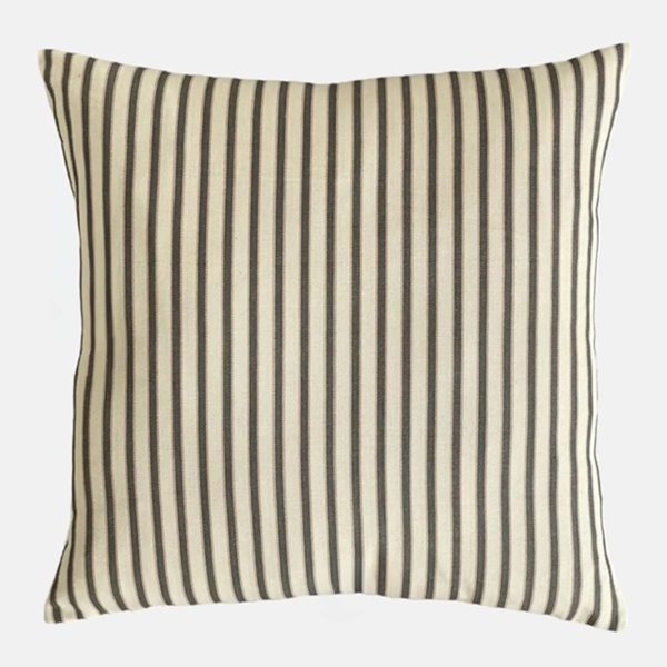 Soho Grey Narrow Stripe Cushion