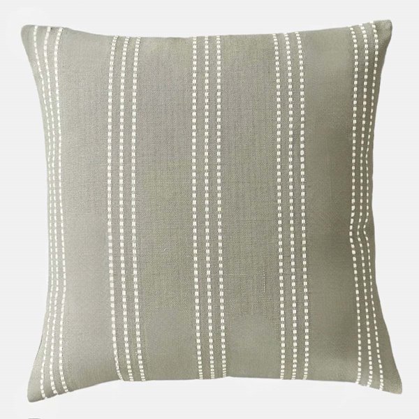 Soho Natural with White Stripe Cushion 