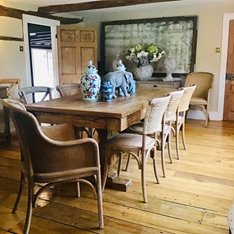 St Just Elm Extending Dining Table Image