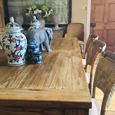 St Just Elm Extending Dining Table Image
