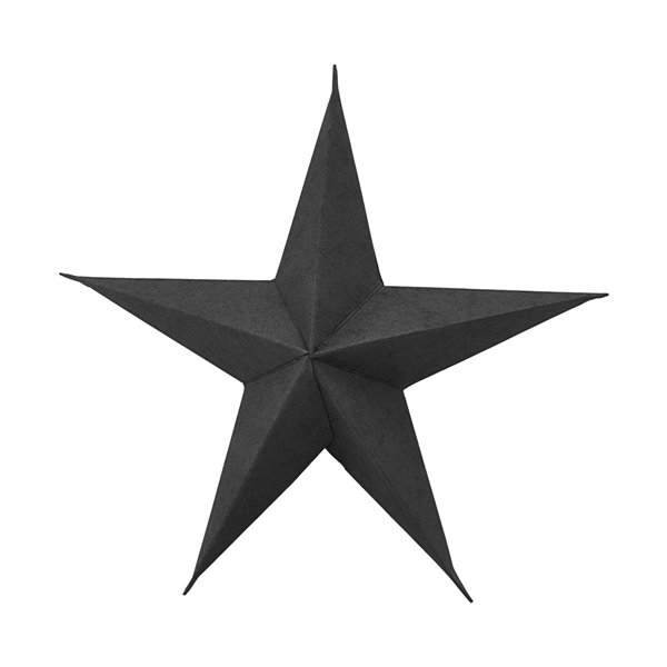 Star Decoration in Black Medium