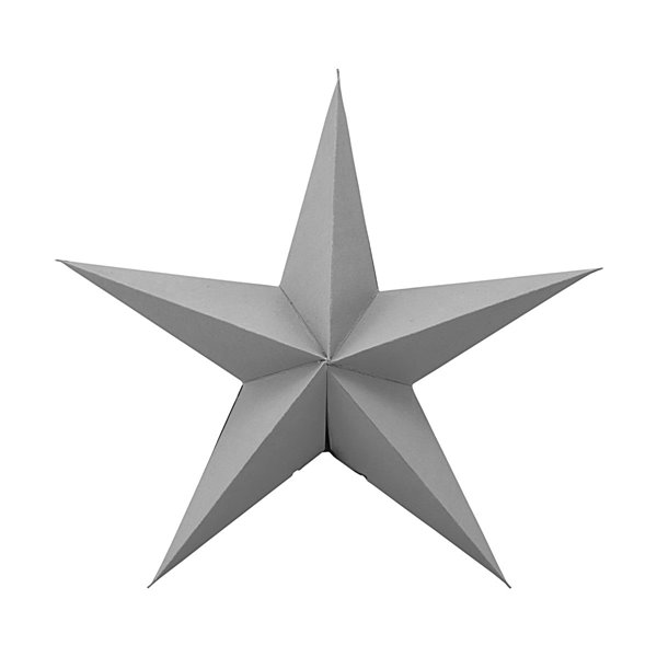 Star Decoration in Grey Medium