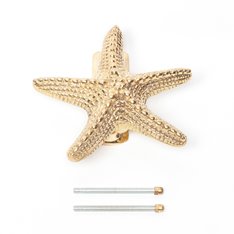 Starfish Brass Door Knocker Image