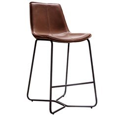 Stockholm Brown  Leather Bar Stool (PU) Image