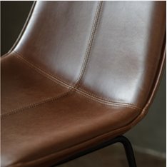 Stockholm Brown  Leather Bar Stool (PU) Image