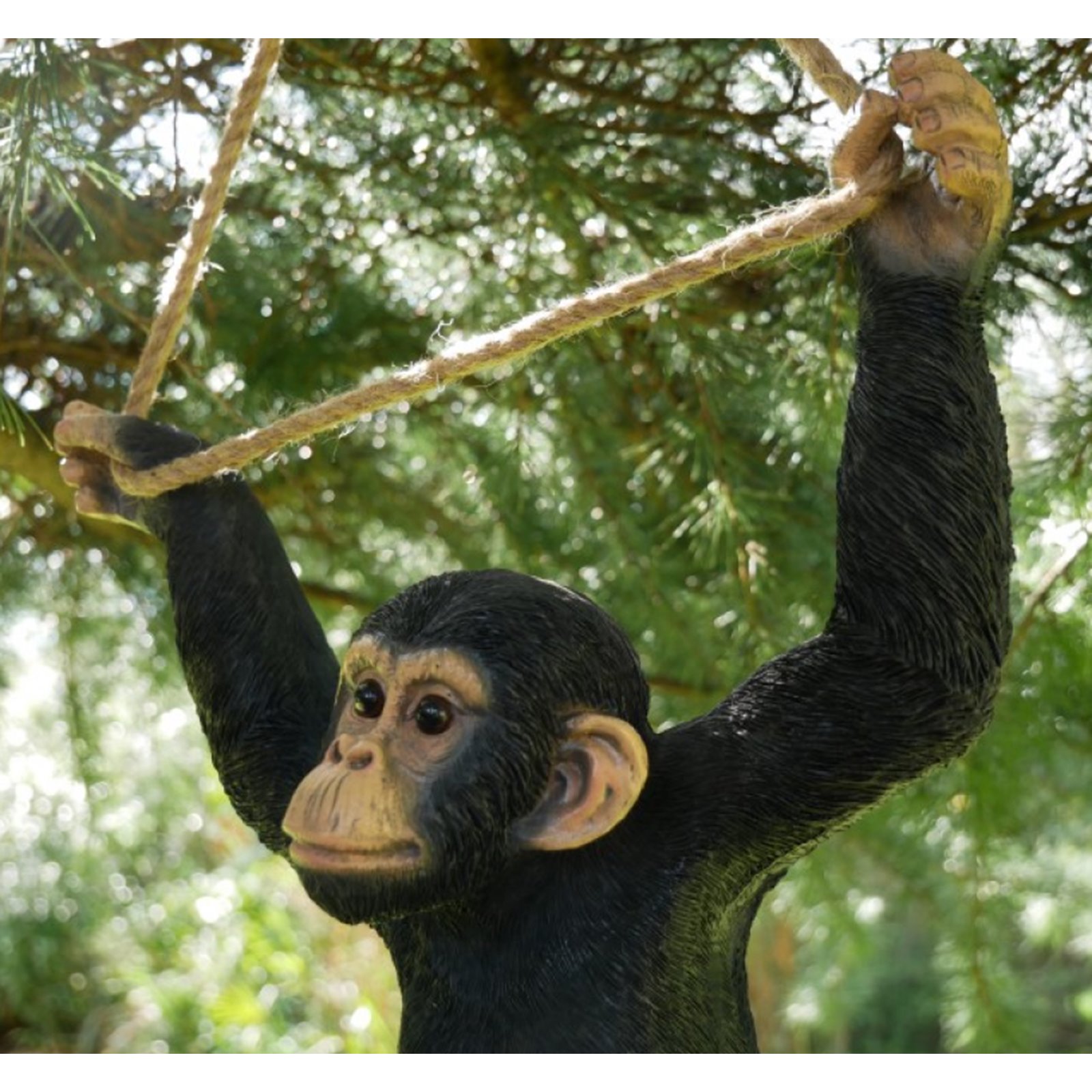 Swinging Monkey Garden Ornament