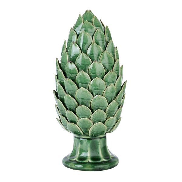 Tall Decorative Ceramic Green Artichoke 