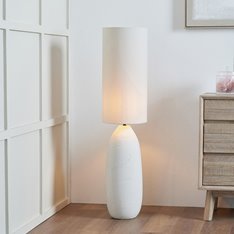 Tall Textured Ceramic Floor Lamp Image
