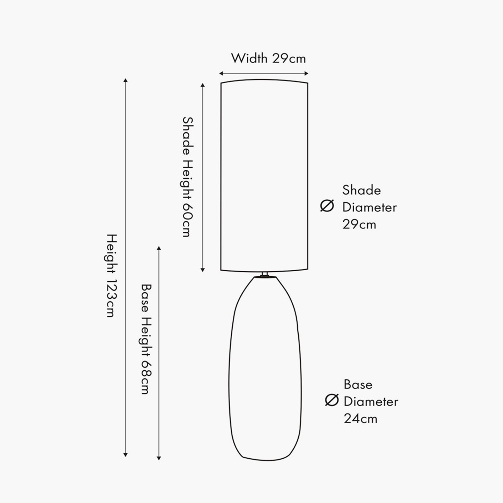 Tall Textured Ceramic Floor Lamp Image