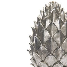 Tall Silver Pine Cone Finial Image