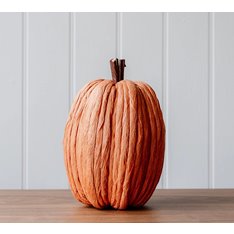 Tall Soft Orange Paper Pumpkin Image