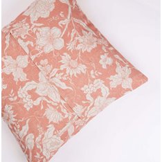 Tangerine Bird and Flower Cushion  Image