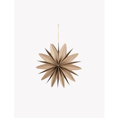 Taupe Curved Edge Star Decoration  Image