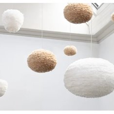 Taupe Feather Pendant Shade  Image