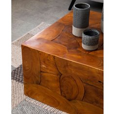 Teak Cuboid Coffee Table Image