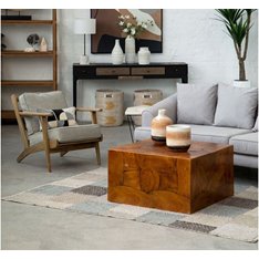 Teak Cuboid Coffee Table Image