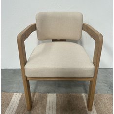 Teak Upholstered Carver Chair Image