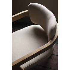 Teak Upholstered Carver Chair Image