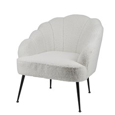 Teddy White Clam Chair Image