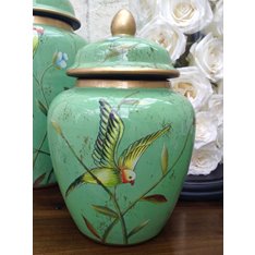 Tropical Gold Top Ginger Jar Image