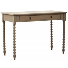 Two drawer Grey Console with bobble legs Image