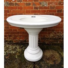 Victorian Jacob Delafon Fluted Pedestal Basin Image