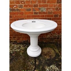 Victorian Jacob Delafon Fluted Pedestal Basin Image