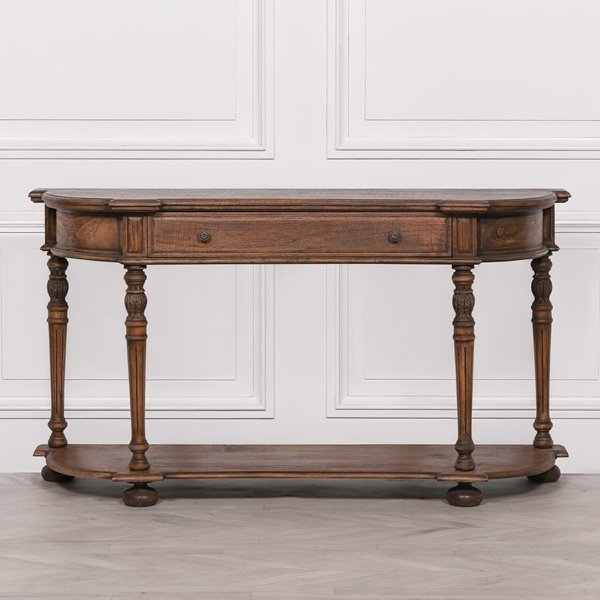 Vintage Cedar Wood Console Table