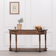 Vintage Cedar Wood Console Table Image