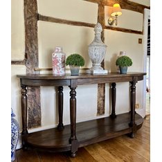 Colonial Hall Table Georgian Walnut Mahogany Image