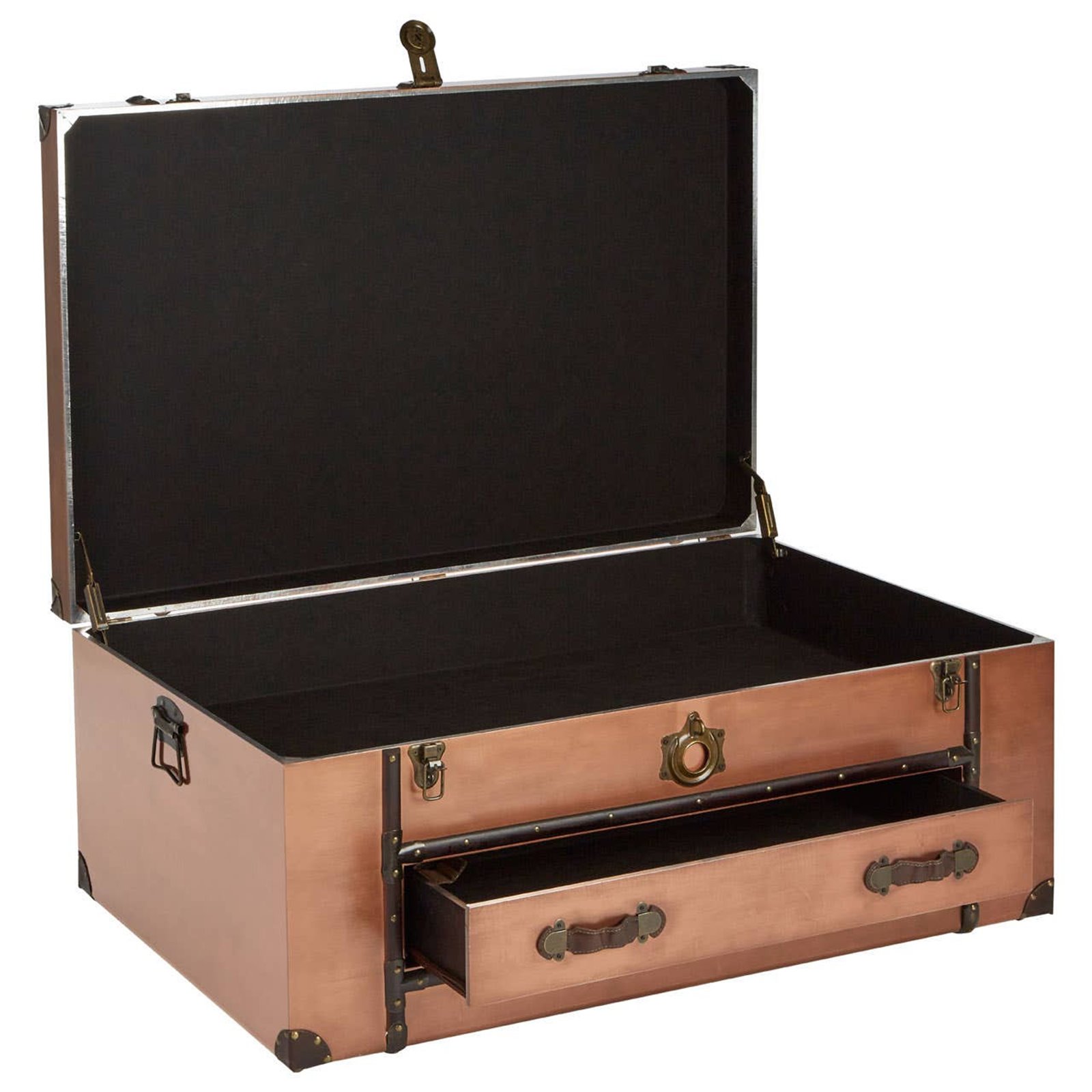 Vintage Copper Colour Navigator Trunk - Second Image