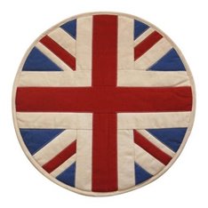 Vintage Cream, Red and Blue AGA Hob Cover Image