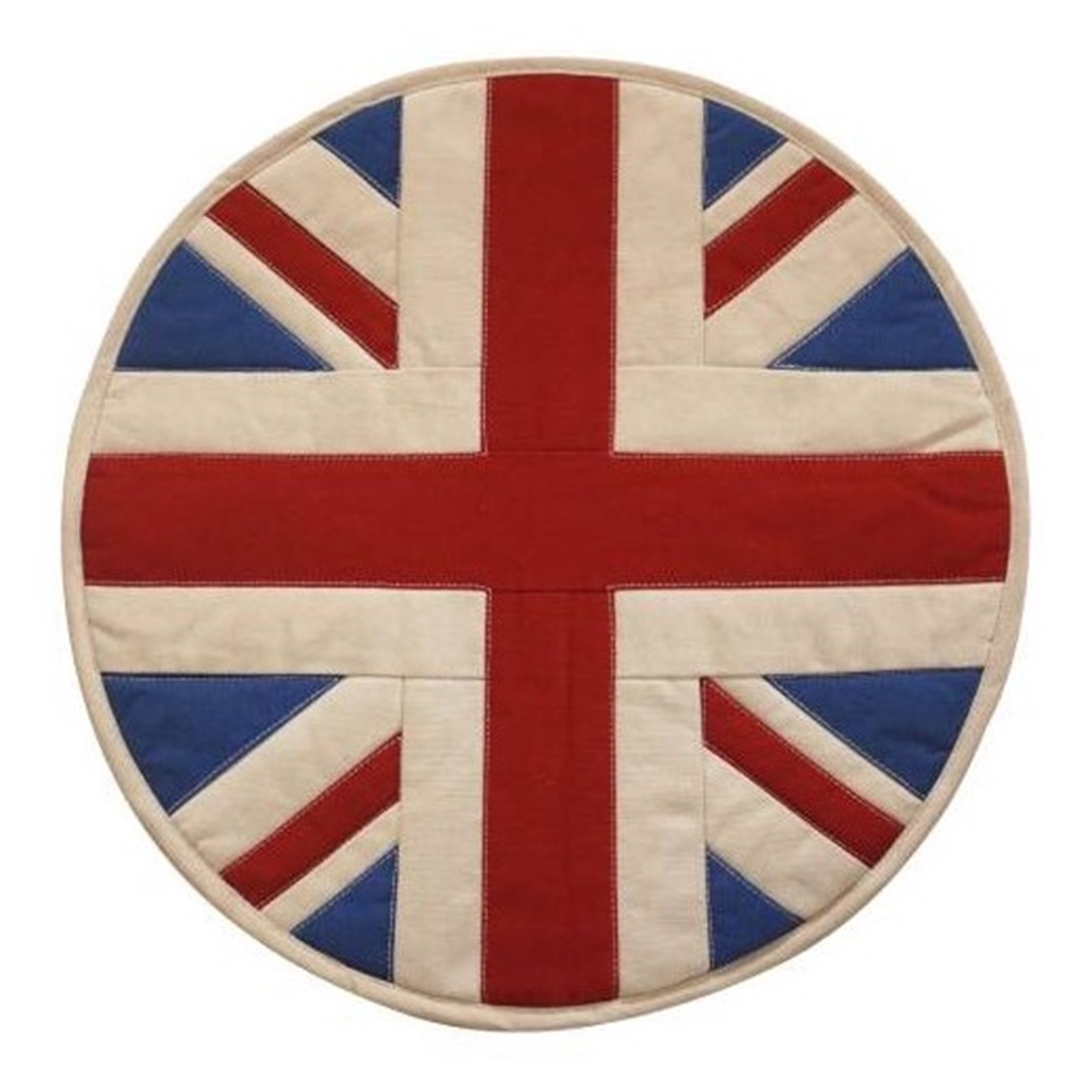 Vintage Cream, Red and Blue AGA Hob Cover Image