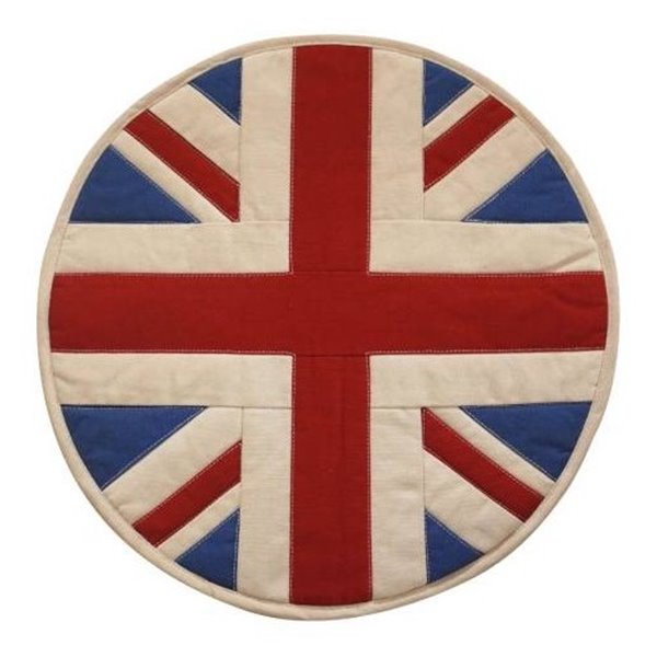 Vintage Cream, Red and Blue AGA Hob Cover