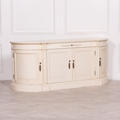 Vintage White Empire Curved sideboard Image