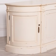 Vintage White Empire Curved sideboard Image
