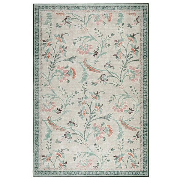 Vintage Floral Eco Washable Rug