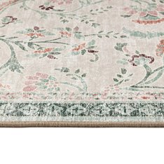 Vintage Floral Eco Washable Rug Image