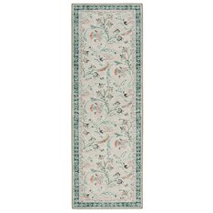 Vintage Floral Eco Washable Rug Image