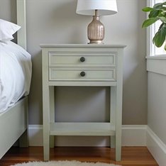 Vintage Ivory Bedside Table Image