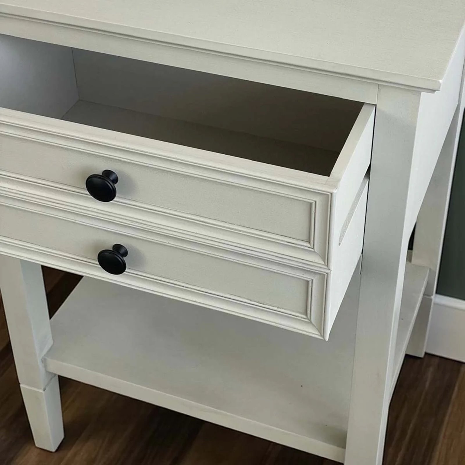 Vintage Ivory Bedside Table Image