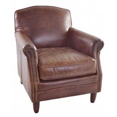 Vintage Leather Studded Armchair Image