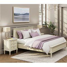 Vintage Lime white 3 Drawer Bedside Table Image