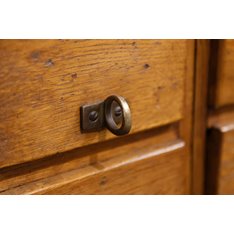 Vintage Oak Haberdashery Cabinet with Ladder Image