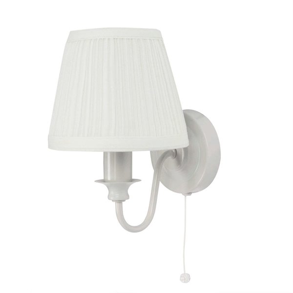 Vintage Pale Grey Wall Light with shade